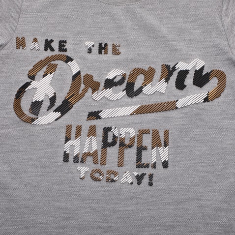 SAM 0-13-Παιδική μπλούζα SAM 0-13 MAKE THE DREAMS γκρι