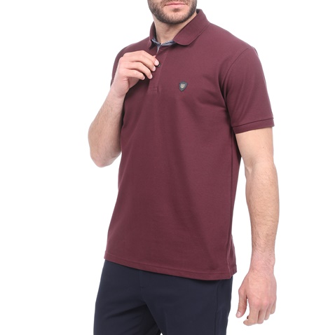 CATAMARAN SAILWEAR-Ανδρική πόλο μπλούζα CATAMARAN SAILWEAR μπορντώ