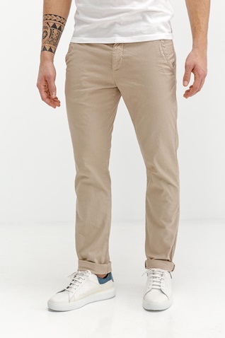 EDWARD JEANS-Ανδρικό παντελόνι EDWARD JEANS 19.1.1.04.035 LANDER-MR μπεζ