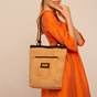 APOXYLO-Γυναικεία τσάντα shopper APOXYLO 364 SHOPPER εκρού μαύρη