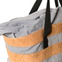 APOXYLO-Γυναικεία τσάντα θαλάσσης APOXYLO 366 SUMMER BEACH BAG εκρού μπλε