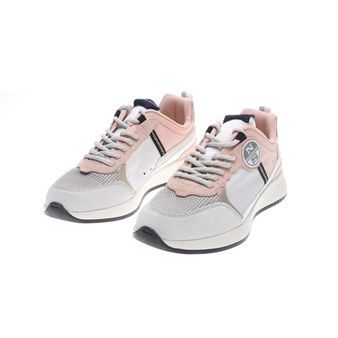 NORTH SAILS-Γυναικεία sneakers NORTH SAILS SWIM λευκά ροζ