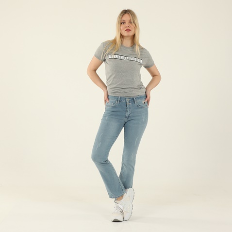 BEVERLY HILLS POLO CLUB-Γυναικείο t-shirt BEVERLY HILLS POLO CLUB BHW.1S1.016.044 γκρι