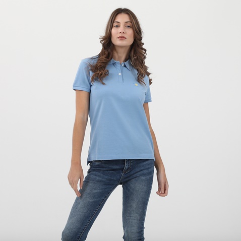 BEVERLY HILLS POLO CLUB-Γυναικεία μπλούζα polo BEVERLY HILLS POLO CLUB μπλε