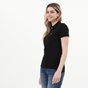 BEVERLY HILLS POLO CLUB-Γυναικεία polo μπλούζα BEVERLY HILLS POLO CLUB BHW.CNT.062.008 μαύρη