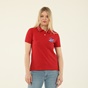 BEVERLY HILLS POLO CLUB-Γυναικεία polo μπλούζα BEVERLY HILLS POLO CLUB BHW.CNT.062.009 κόκκινη