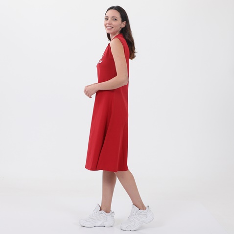 BEVERLY HILLS POLO CLUB-Γυναικείο midi φόρεμα BEVERLY HILLS POLO CLUB BHW.CNT.030.011 BHPC W CASUAL DRESSPOLO DRESS ΦΟΡΕ