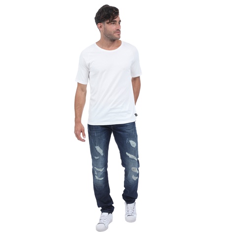 DIRTY LAUNDRY-Ανδρικό t-shirt DIRTY LAUNDRY λευκό