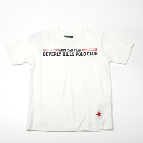 BEVERLY HILLS POLO CLUB-Παιδικό t-shirt BEVERLY HILLS POLO CLUB BHJ.1S1.016.025 λευκό