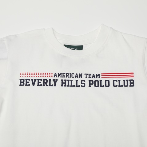 BEVERLY HILLS POLO CLUB-Παιδικό t-shirt BEVERLY HILLS POLO CLUB BHJ.1S1.016.025 λευκό