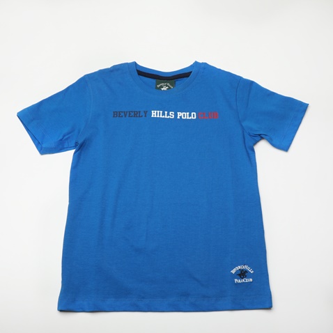 BEVERLY HILLS POLO CLUB-Παιδικό t-shirt BEVERLY HILLS POLO CLUB BHPC215 μπλε