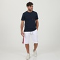BEVERLY HILLS POLO CLUB-Ανδρική sport βερμούδα BEVERLY HILLS POLO CLUB BHP.1S1.017.008 λευκή