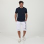 BEVERLY HILLS POLO CLUB-Ανδρική sport βερμούδα BEVERLY HILLS POLO CLUB BHP.1S1.017.011 λευκή