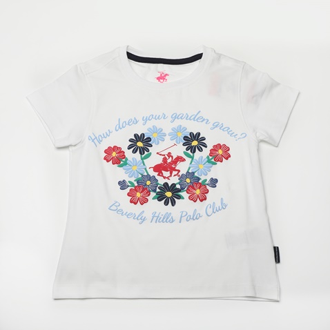 BEVERLY HILLS POLO CLUB-Παιδικό t-shirt BEVERLY HILLS POLO CLUB BHP.1S2.016.009 λευκό