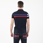 BEVERLY HILLS POLO CLUB-Ανδρική polo μπλούζα BEVERLY HILLS POLO CLUB BHP.CNT.062.018 μπλε
