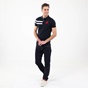 BEVERLY HILLS POLO CLUB-Ανδρική polo μπλούζα BEVERLY HILLS POLO CLUB BHP.CNT.062.018 μπλε