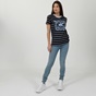 BEVERLY HILLS POLO CLUB-Γυναικείο t-shirt BEVERLY HILLS POLO CLUB BHW.1S1.062.028 μπλε λευκό ριγέ