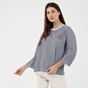 BEVERLY HILLS POLO CLUB-Γυναικεία μπλούζα BEVERLY HILLS POLO CLUB  BHW.CNT.016.003 λευκή ριγέ μπλε