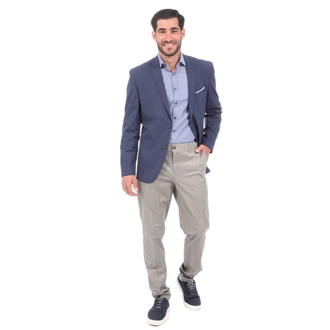 MARTIN & CO-Ανδρικό chino παντελόνι MARTIN & CO SLIM χακί