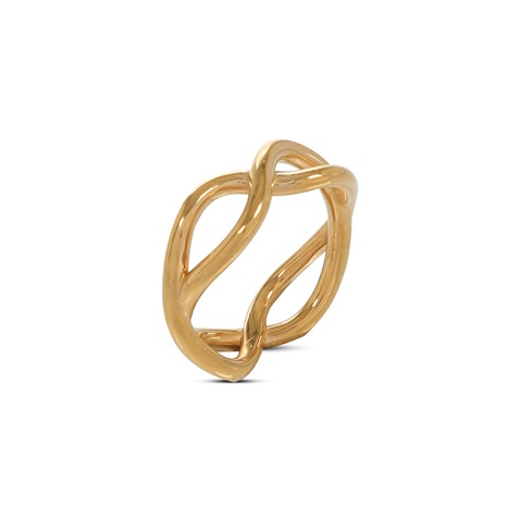 FOLLI FOLLIE-Γυναικείο δαχτυλίδι από ορίχαλκο FOLLI FOLLIE Fluidity Color επίχρυσο