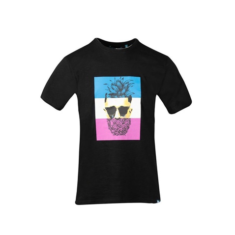 BATTERY-Ανδρικό t-shirt BATTERY μαύρο