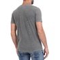 DIRTY LAUNDRY-Ανδρικό t-shirt DIRTY LAUNDRY ROLL SLEEVE ανθρακί