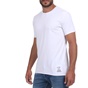 DIRTY LAUNDRY-Ανδρικό t-shirt DIRTY LAUNDRY PATCH RAW CUT λευκό