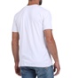 DIRTY LAUNDRY-Ανδρικό t-shirt DIRTY LAUNDRY PATCH RAW CUT λευκό