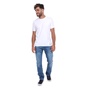 DIRTY LAUNDRY-Ανδρικό t-shirt DIRTY LAUNDRY PATCH RAW CUT λευκό