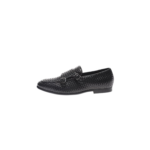 19V69 ITALIA-Ανδρικά loafers 19V69 ITALIA MONK STRAP μαύρα