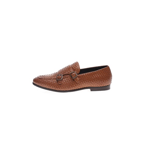 19V69 ITALIA-Ανδρικά loafers 19V69 ITALIA MONK STRAP καφέ