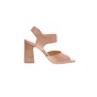 JOY'S-Γυναικεία πέδιλα JOY'S SQUARE HEEL εκρού