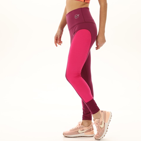 NIKE-Γυναικείο αθλητικό κολάν NIKE DM7447 W NK DF HR IC TGHT μοβ φούξια