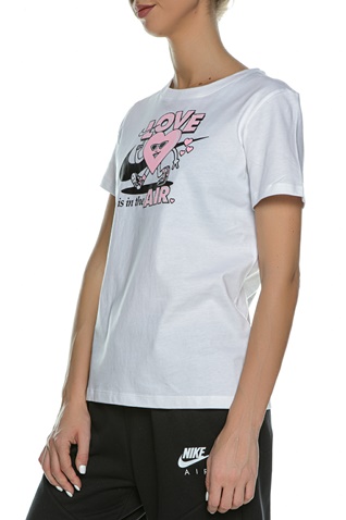 NIKE-Γυναικείο t-shirt NIKE W NSW TEE SS VDAY λευκό