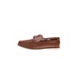 NAVY MARINE-Ανδρικά παπούτσια lace-up boat NAVY MARINE καφέ