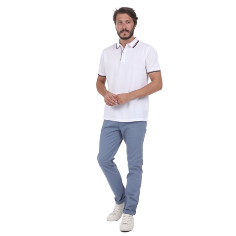 DORS-Ανδρική polo μπλούζα DORS MERCERISED λευκή