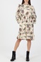 SCOTCH & SODA-Γυναικείο mini φόρεμα SCOTCH & SODA Printed ruffle dress εκρού floral