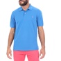 HAMPTONS-Ανδρική polo μπλούζα HAMPTONS PIQUE μπλε