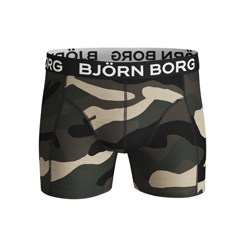 BJORN BORG-Ανδρικά εσώρουχα boxer σετ των 2 BJORN BORG μαύρο χακί