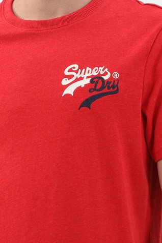 SUPERDRY-Ανδρική μπλούζα SUPERDRY VL SOURCE TEE κόκκινη