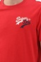 SUPERDRY-Ανδρική μπλούζα SUPERDRY VL SOURCE TEE κόκκινη
