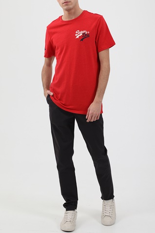 SUPERDRY-Ανδρική μπλούζα SUPERDRY VL SOURCE TEE κόκκινη