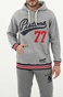 SUPERDRY-Ανδρική φούτερ μπλούζα SUPERDRY COLLEGIATE HOOD γκρι 