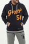 SUPERDRY-Ανδρική φούτερ μπλούζα SUPERDRY COLLEGIATE HOOD μπλε
