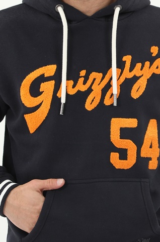 SUPERDRY-Ανδρική φούτερ μπλούζα SUPERDRY COLLEGIATE HOOD μπλε