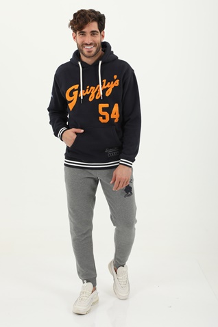 SUPERDRY-Ανδρική φούτερ μπλούζα SUPERDRY COLLEGIATE HOOD μπλε