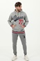 SUPERDRY-Ανδρικό παντελόνι φόρμας SUPERDRY COLLEGIATE JOGGER ΠΑΝΤΕΛΟΝΙ γκρι