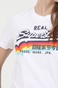 SUPERDRY-Γυναικείο t-shirt SUPERDRY VL λευκό