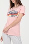 SUPERDRY-Γυναικείο t-shirt SUPERDRY VL ροζ