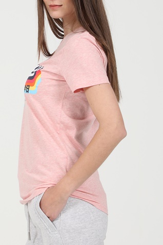 SUPERDRY-Γυναικείο t-shirt SUPERDRY VL ροζ